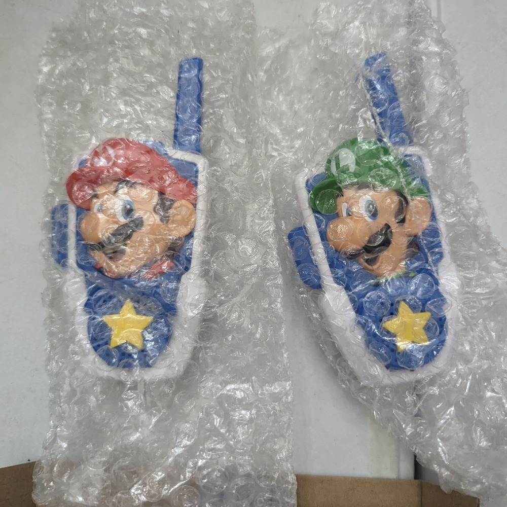 Super‎ Mario Bros Mario and Luigi 2020 Nintendo Walkie Talkies Used, Tested